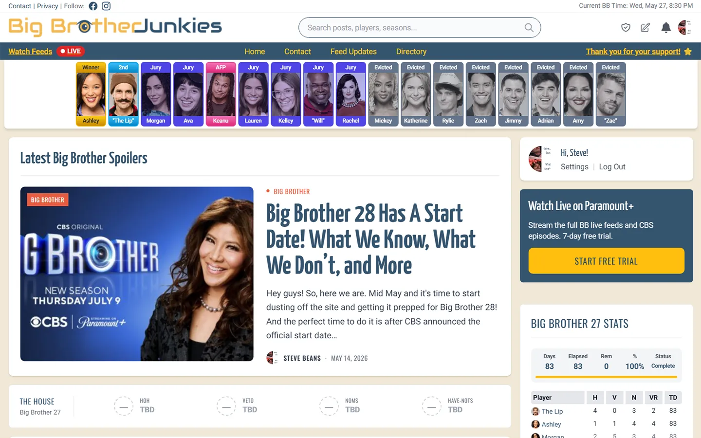 Big Brother Junkies — screenshot